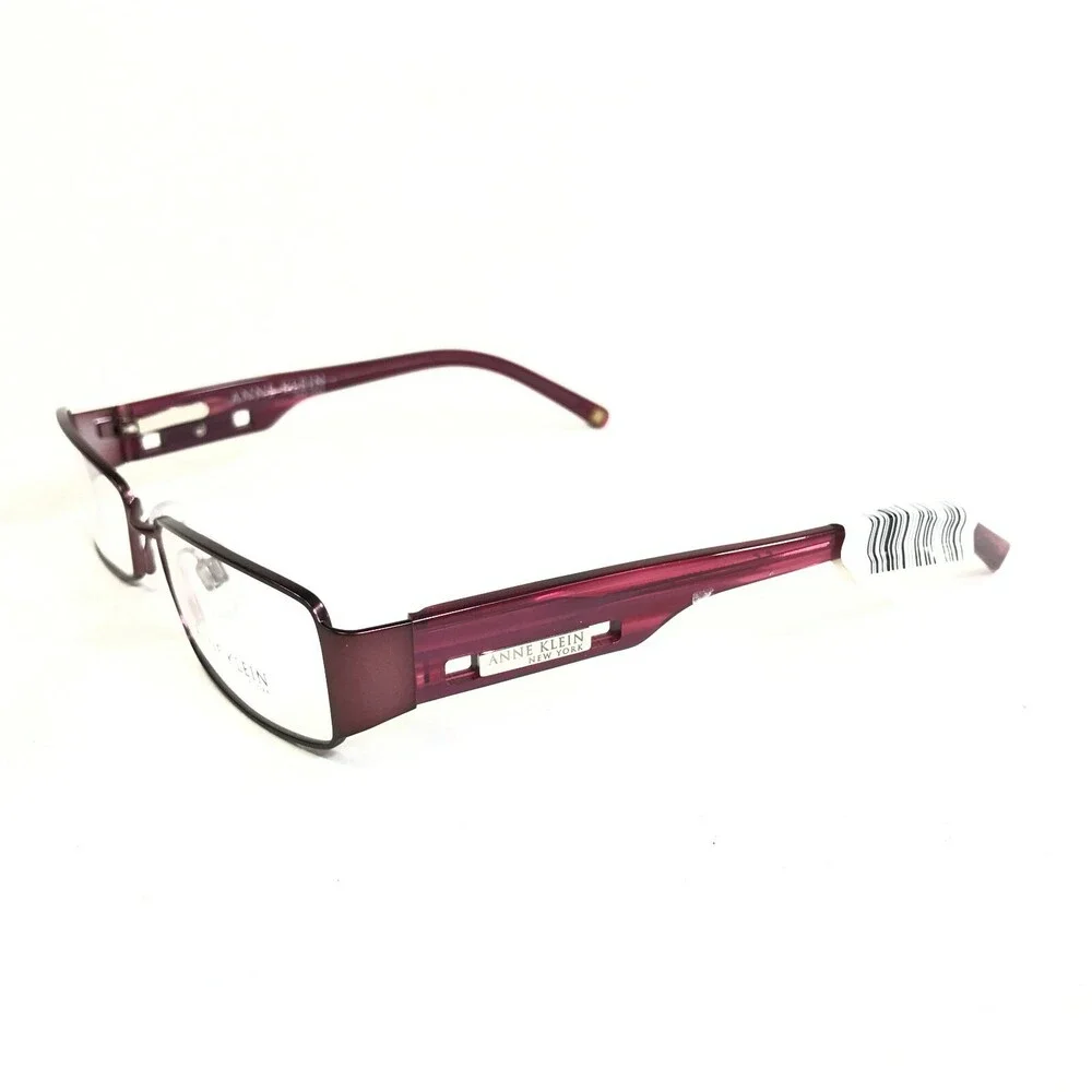 Anne Klein Eyeglasses Frames AKNY 9077 467-S Purple Red Rectangular 52-17-135
